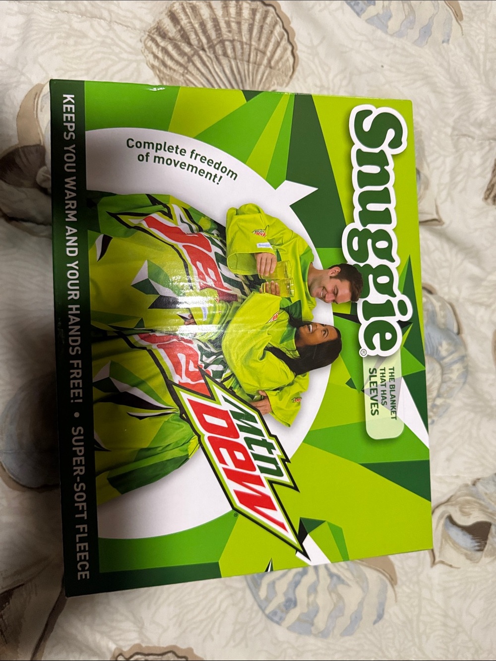 Snuggie  Lime Green Mountain Dew Sleeve Blanket
